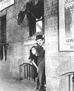 Fotografia artistica Charlie Chaplin Paulette Goddard 1936, (35 x 40 cm)