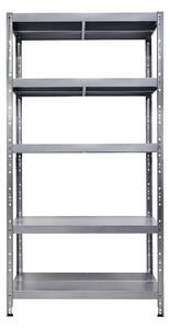 Scaffale in Metallo 5 Ripiani 100x40x195 cm Maciste Zincato