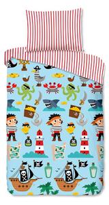 Set copripiumino e federa da bambini in cotone per letto singolo 140x200 cm Caribbean – Good Morning