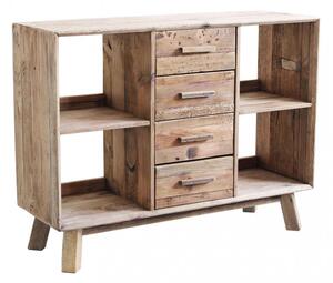 Credenza Adam 120x40x90 h cm in Pino riciclato Marrone