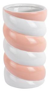 Vaso bianco/rosa in ceramica (altezza totale 23 cm) Marshmallow – PT LIVING