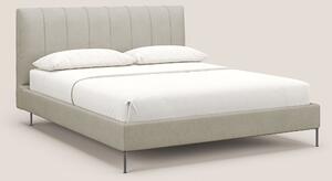 Calliope letto imbottito piedini alti completamente sfoderabile in tes