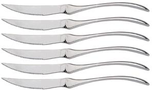 Set 6 Coltelli da Tavola Lama Seghettata in Acciaio Inox Trek