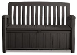 Panchina Contenitore da Giardino 132x89x61,2 cm in Resina Keter Patio Bench Antracite