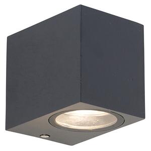 Lampada da parete moderna grigio scuro IP44 - Baleno