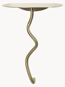 Tavolino da parete in ottone Curvature