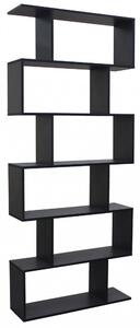 Libreria Alana 80x23,5x190,5 h cm in Truciolare bilaminato Antracite