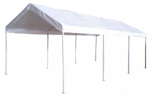 Gazebo Auto 3x6 m in Acciaio Bianco