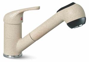 Rubinetto Cucina Miscelatore Monocomando Doccetta Estraibile Apell AP20GO Granito Avena