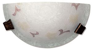 Applique 1xE27 Ganci Marrone Vetro Screpolato Ambra-Verde E-Energy Ambra