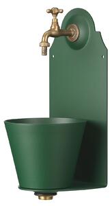 Fontana a Parete da Giardino con Rubinetto Belfer 42/PR Verde