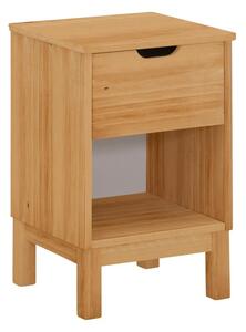 Comodino colore naturale in legno di pino Post - Støraa