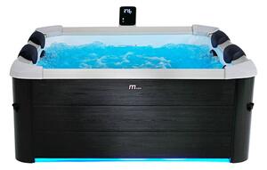 Vasca Idromassaggio da Esterno Spa Riscaldata 160x160x65 cm 6 Posti Wi-Fi Oslo Smart