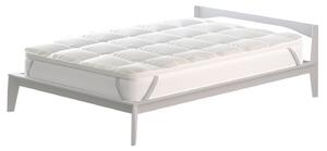 Topper 1 Piazza e Mezzo Trapuntato 600 gr/mq con Elastici Plus Bianco