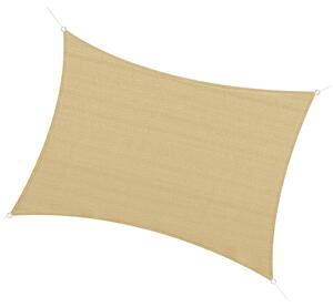 Vela Ombreggiante Protettiva 4x3m in HDPE Beige