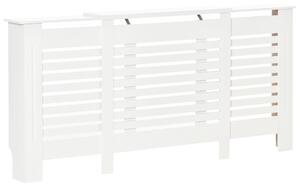 Copritermosifone Allungabile 140-202x19x82,5 cm in MDF Bianco