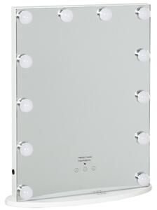 Specchio da Tavolo con LED 41,5x13,5x51 cm per Trucco Make up