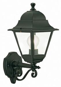 Lampada Applique Media in Alto Colore Nero da Esterno Linea Quadrata Sovil