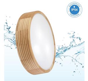 Plafoniera per bagno LINARO 3xE27/15W/230V IP54 rovere, diam. 37 cm