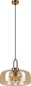 Lampadario a sospensione su cavo AMAYA 1xE27/15W/230V oro/beige fumé