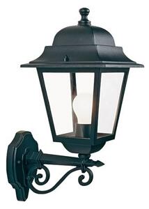 Lampada Applique Grande in Alto Colore Nero da Esterno Linea Quadrata Sovil