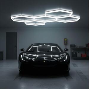 Plafoniera LED HEXLINE LED/216W/230V 6500K 208x300 cm bianco
