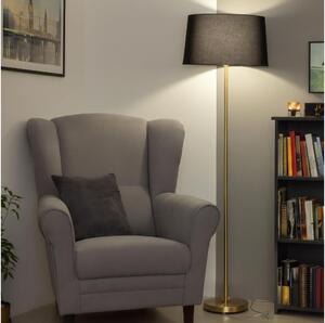Brilagi - Lampada da terra LED CERIA 1xE27/20W/230V diam. 45 cm nero/oro