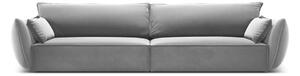 Divano grigio chiaro con rivestimento in velluto 248 cm Vanda – Mazzini Sofas