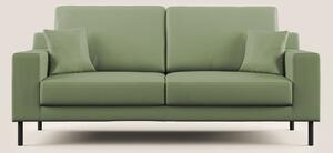 Uranio divano moderno lineare in Ecopelle impermeabile T04 verde