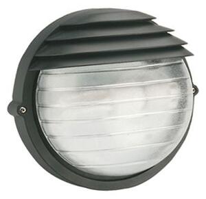 Lampada Applique Tonda Grande Colore Nero per Esterno Linea Palpebra Sovil