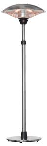 Fungo Riscaldante da Esterno 3000W 3 Temperature in Acciaio e Alluminio Argento