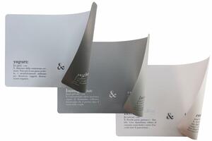 Set 6 Tovagliette Double Face 45x30x0,5 cm in PVC VdE Tivoli 1996