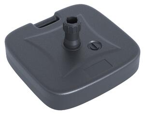 Base per Ombrellone da Giardino Ø38 Riempibile 20-30 Kg HDPE Nero 46x45x26 cm