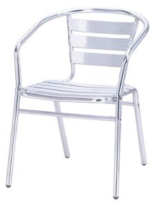 Sedia da Giardino Bar in Alluminio Tosini Silver