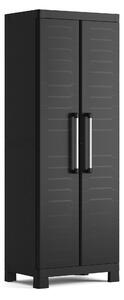 Armadio in Resina 4 Ripiani 65x45x182 cm Keter Detroit Alto Nero