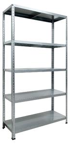 Scaffale in Metallo 5 Ripiani 100x40x187 cm Ettore Zincato