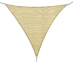 Tenda Vela da Giardino Triangolare 3x3x3m in HDPE Sabbia