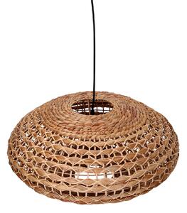 Lampadario in rattan naturale con attacco cm Ø60xh29,5