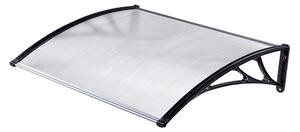 Kasart Pensilina da Esterno in Policarbonato e ABS Tettoia per Esterno 120x80 cm colore Trasparente