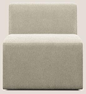 Nettuno modulo poltrona centrale in morbido tessuto bouclè T07 beige