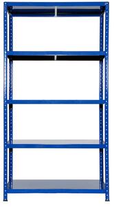 Scaffale in Metallo 5 Ripiani 100x40x187 cm Ettore Blu