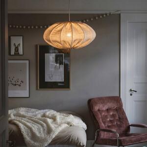 PR Home Lampada a sospensione rosa e grigia, Ø 60 cm, tessuto, E27, spina Rosa, Alluminio / Grigio / Zincato, Camera da letto, Tessuto / Stoffa / Seta, Scandinavo, Lampada a sospensione