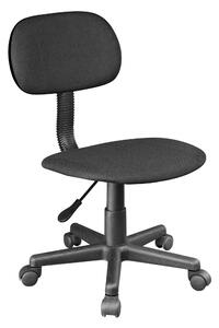 Kasart Sedia da Ufficio con Ruote in Tessuto colore Nero