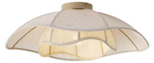 Plafoniera Japandi in tessuto beige 55cm - Haru
