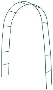Arco da Giardino in Acciaio 37x130xh240 cm per Rampicanti Rama Verde