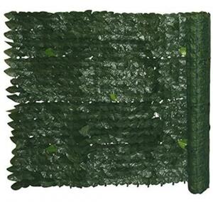 Brixo Siepe finta 1x20mt foglie artificiali di lauro sempreverde frangivista balcone