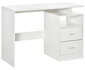 Scrivania da Ufficio 108x48x76 cm in Legno Bianco