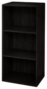 Libreria 3 ripiani 40x29x89 cm in Legno Wengè
