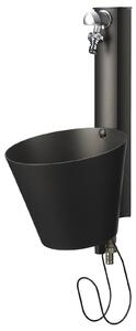 Fontana a Parete da Giardino con doppio Rubinetto Belfer 42/PRS Antracite