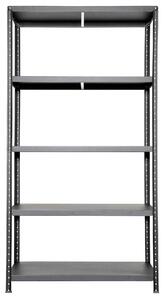 Scaffale in Metallo 5 Ripiani 100x40x187 cm Ettore Grigio